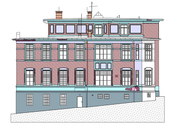Schadenskatierung Fassade Ost